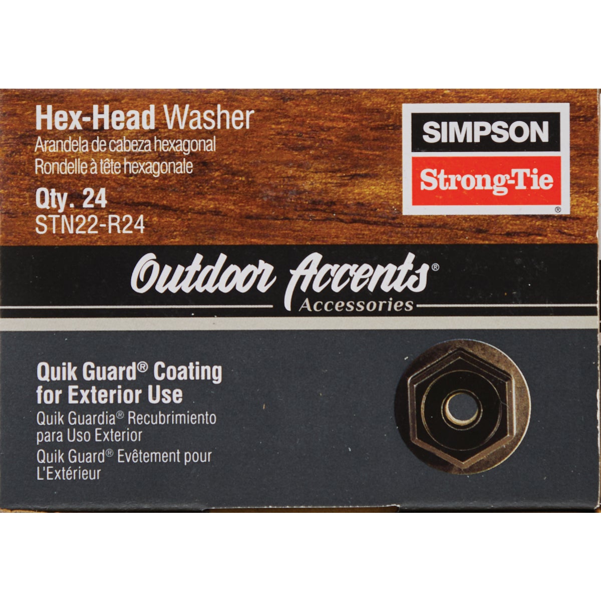 Simpson Strong-Tie Outdoor Accents Black Hex-Head Washer (24-Count) Image 3
