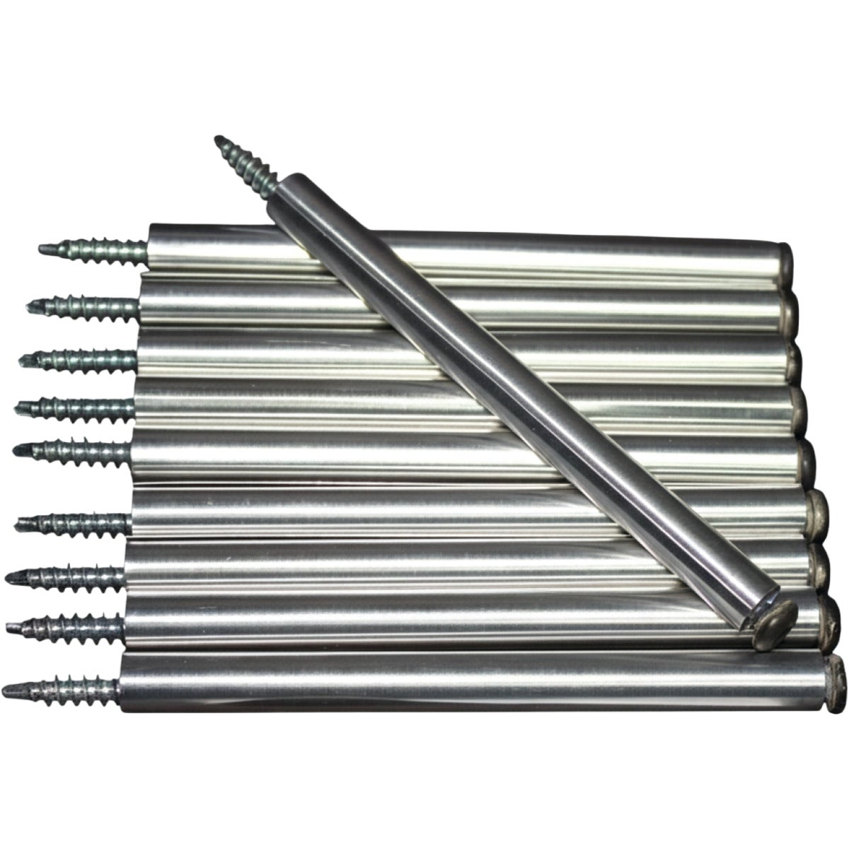 Spectra Metals 6 In. K Style Black Gutter Screw & Ferrule, (10-Pack) Image 2