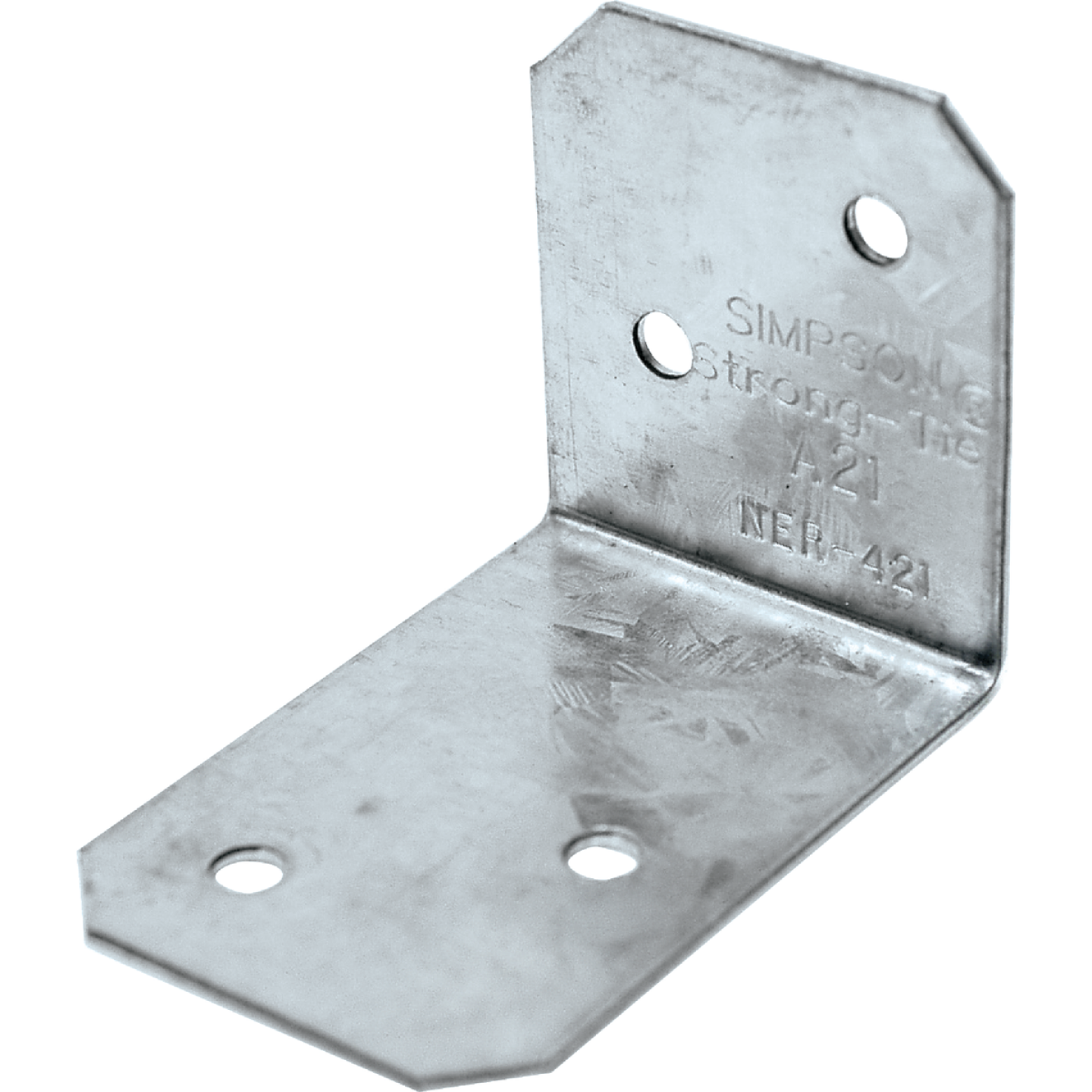 2 in. x 1-1/2 in. x 1-3/8 in. Galvanized Angle Image 1