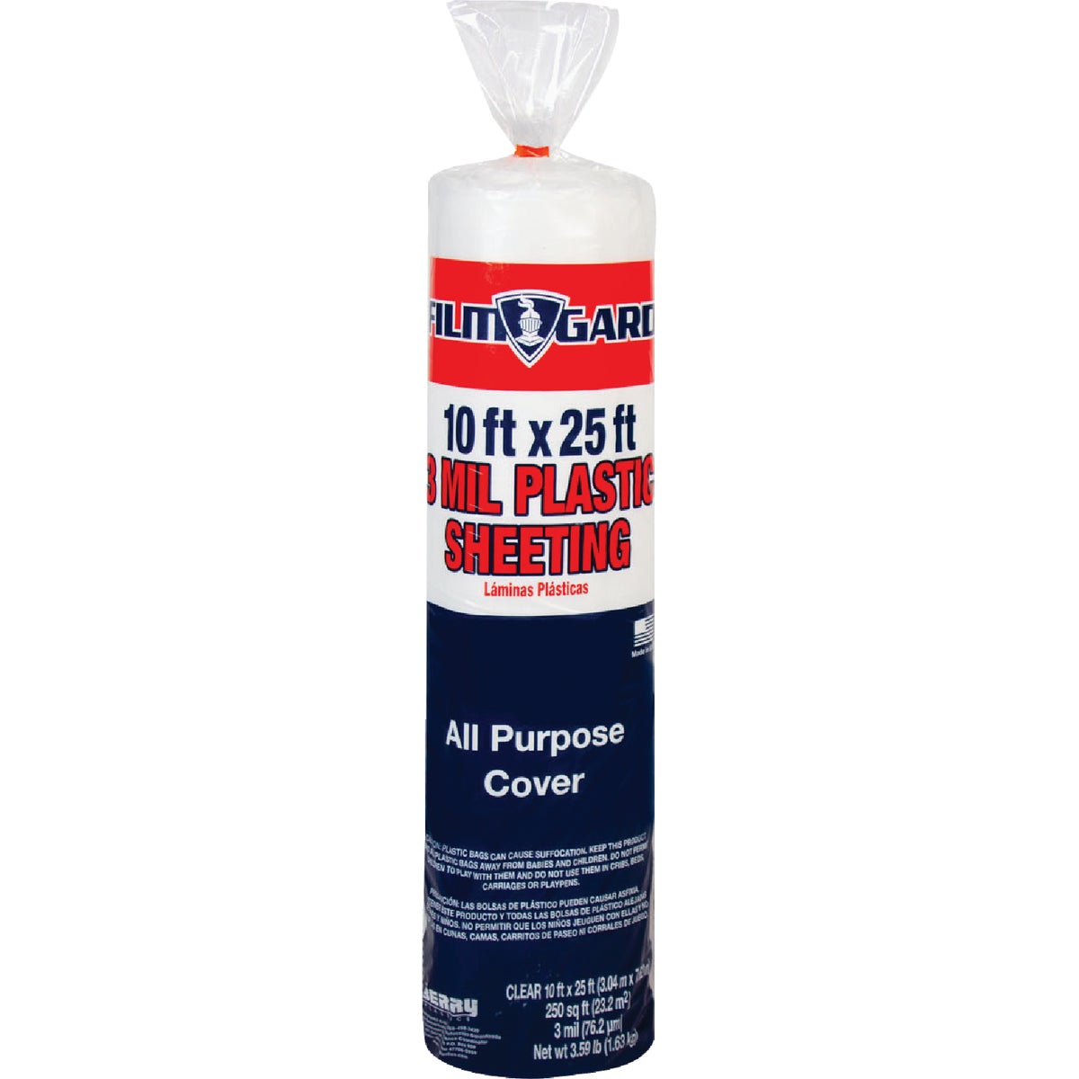 Film-Gard 10 Ft. x 25 Ft. Clear 3 Mil Poly Film Sheeting Image 2