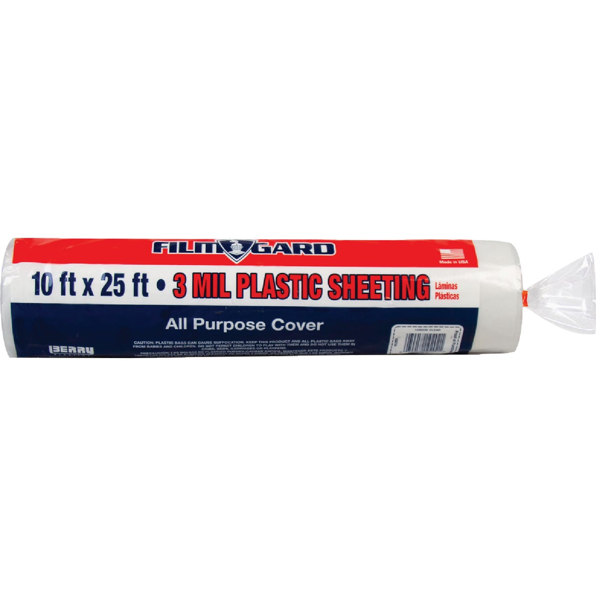 Film-Gard 10 Ft. x 25 Ft. Clear 3 Mil Poly Film Sheeting