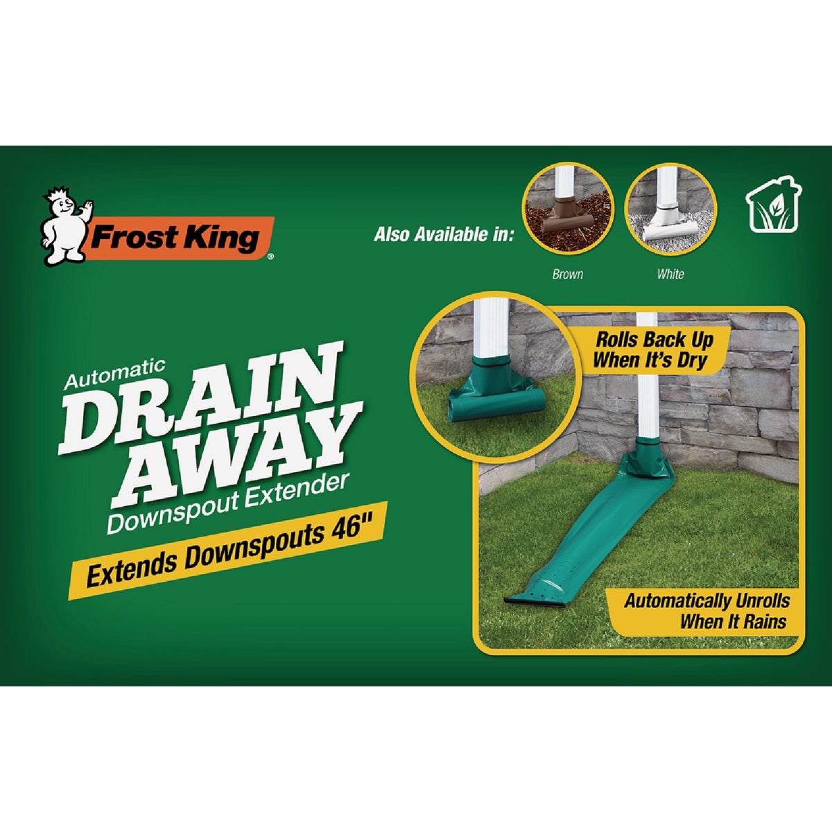 Frost King Automatic 46 In. White Downspout Extender Image 2