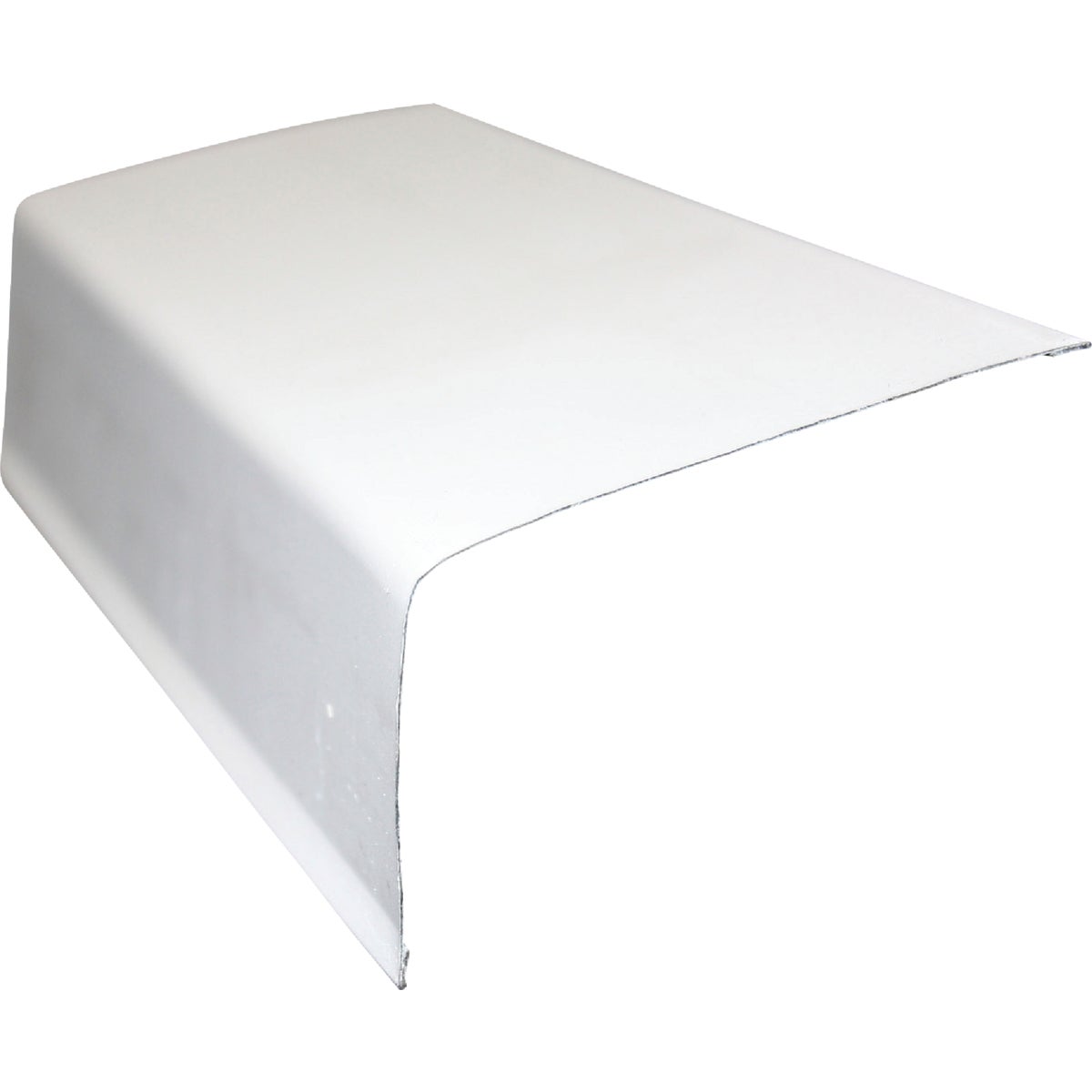 Klauer 2 In. X 3 In. Galvanized Steel Gutter Apron Flashing with Hems, White