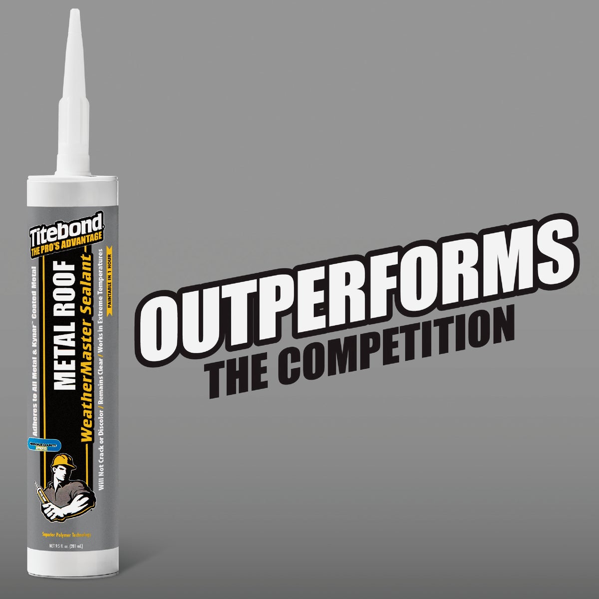 TiteBond Weathermaster 10 Oz. Gray Metal Roof Sealant Image 2