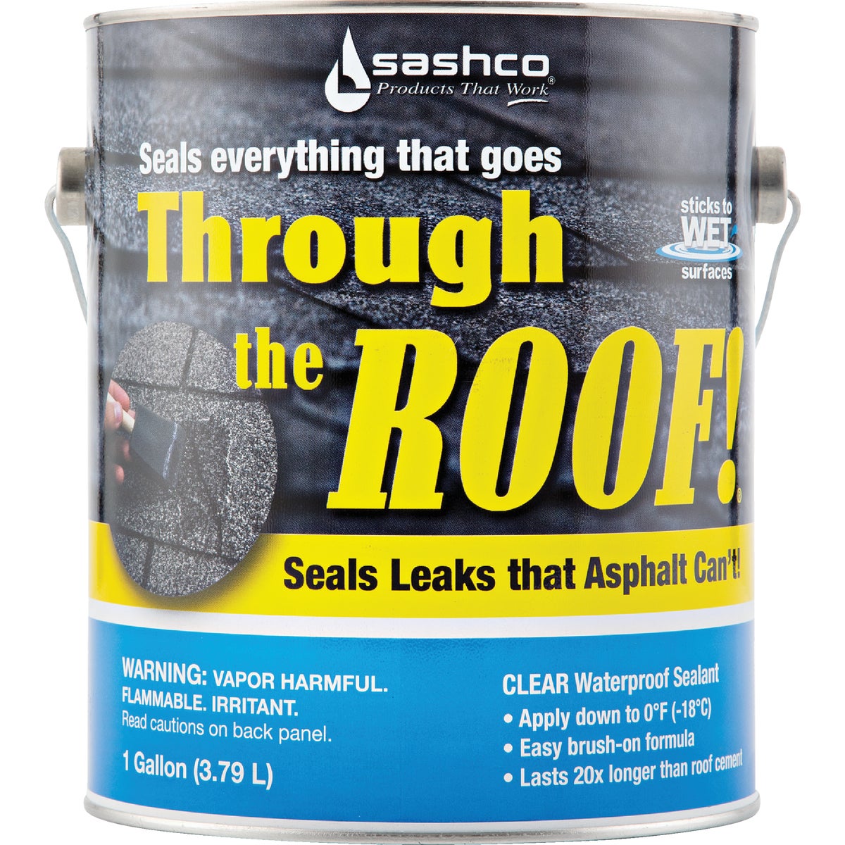 Through The Roof! 1 Gal. VOC Clear Cement & Patching Sealant