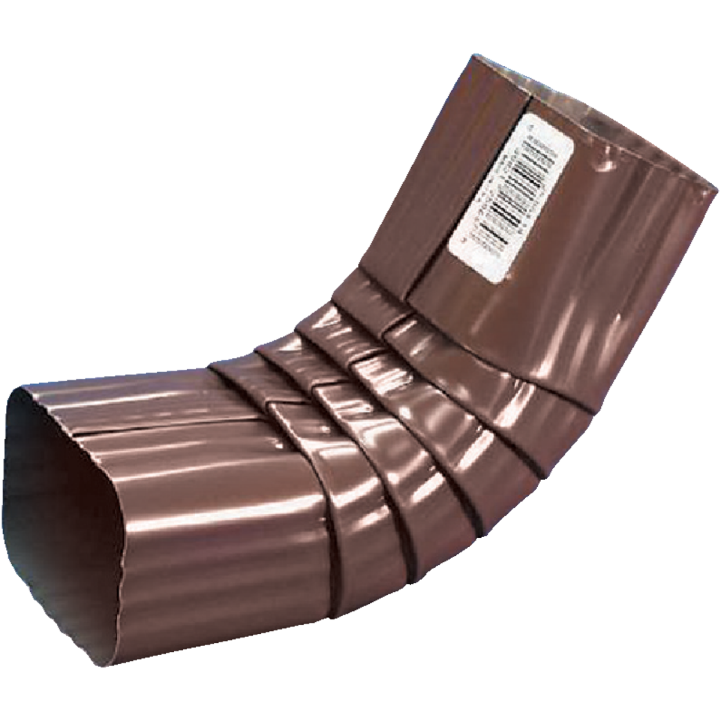 Amerimax 2 x 3 In. Galvanized Brown Front Downspout Elbow Image 1