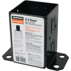 E-Z Base Black Powder-Coated Post Base for 4x4 Image 1