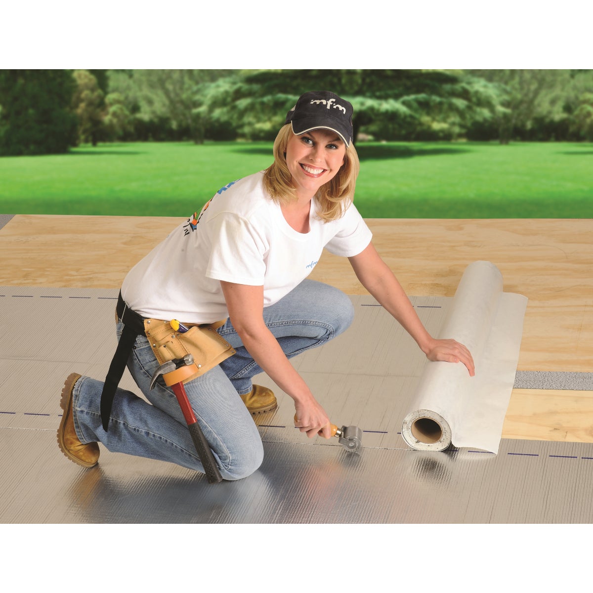 MFM Peel & Seal 36 In. X 33-1/2 Ft. Aluminum Roofing Membrane Image 3