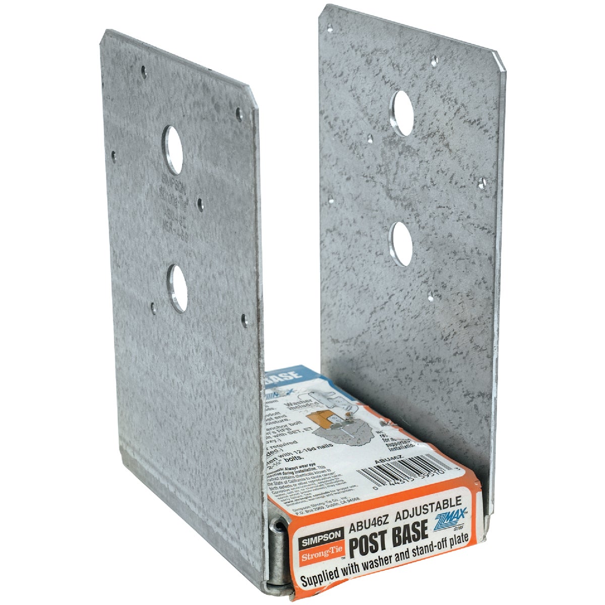 Simpson Strong-Tie ZMAX 4 In. x 6 In. 12 ga Post Base