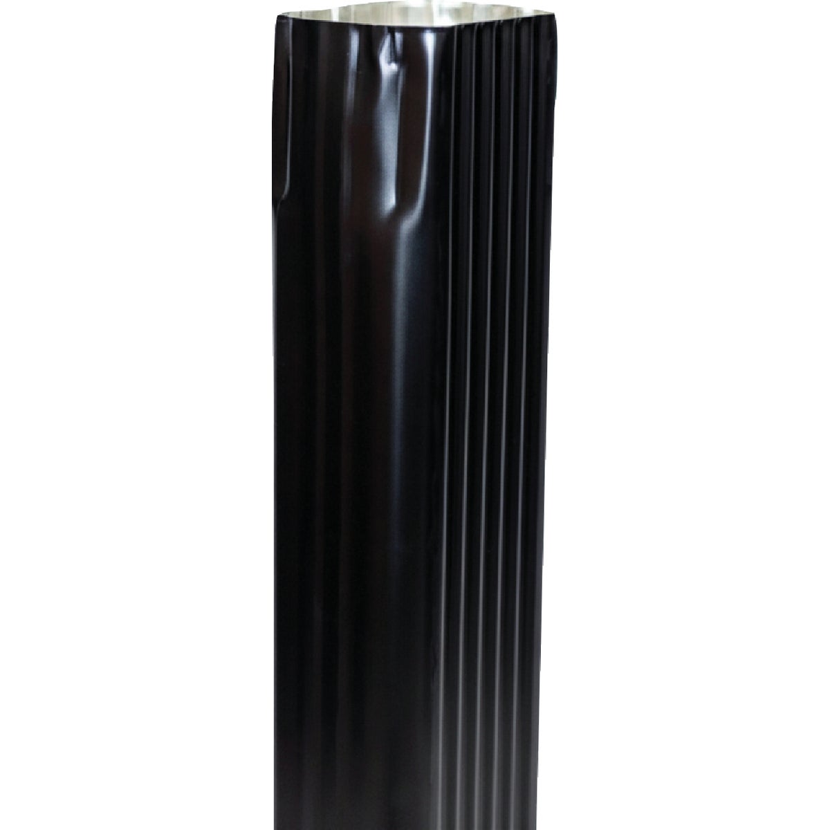 Spectra Metals 2 In. x 3 In. x 15 In. K-Style Black Aluminum Downspout Extension Image 2
