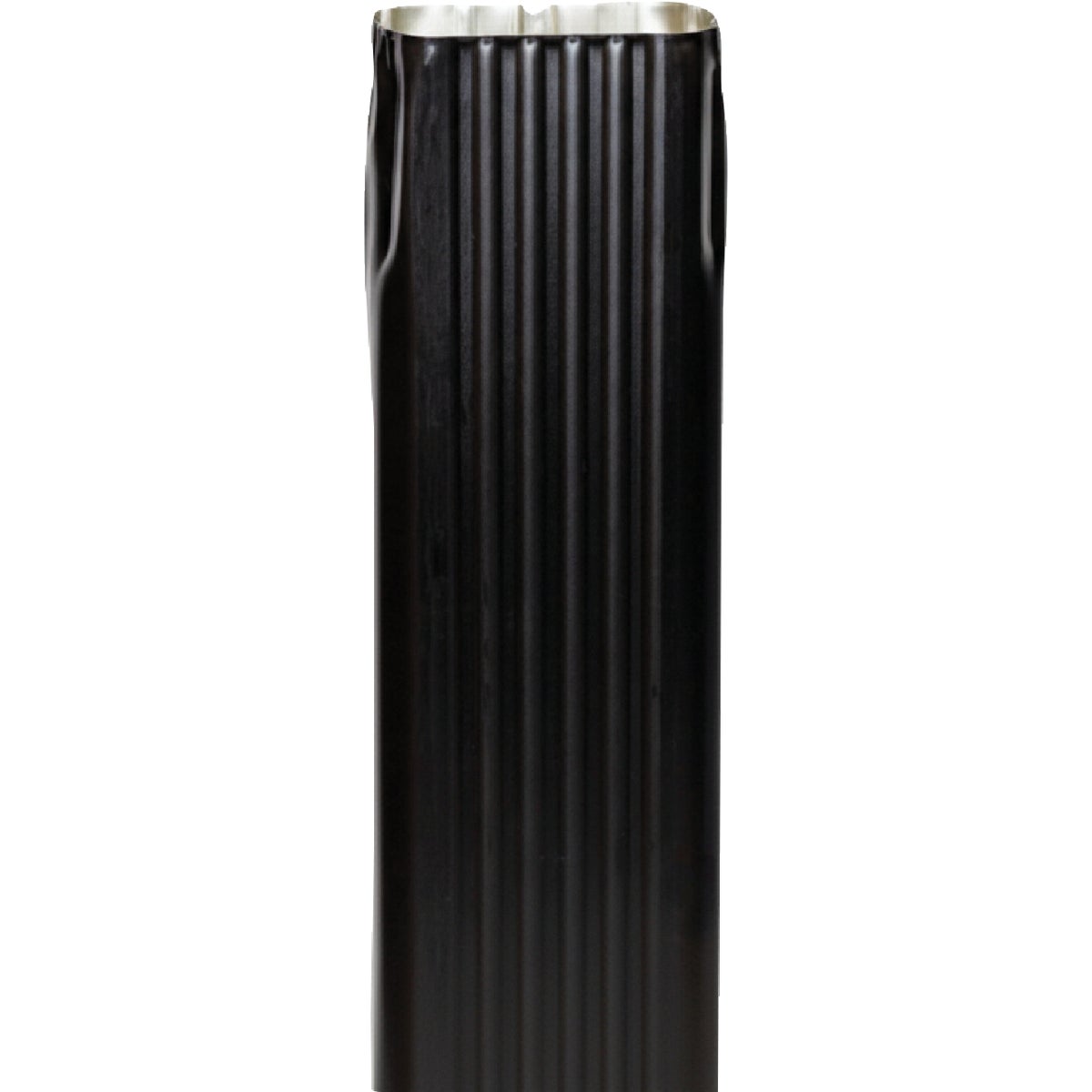 Spectra Metals 2 In. x 3 In. x 15 In. K-Style Black Aluminum Downspout Extension Image 3