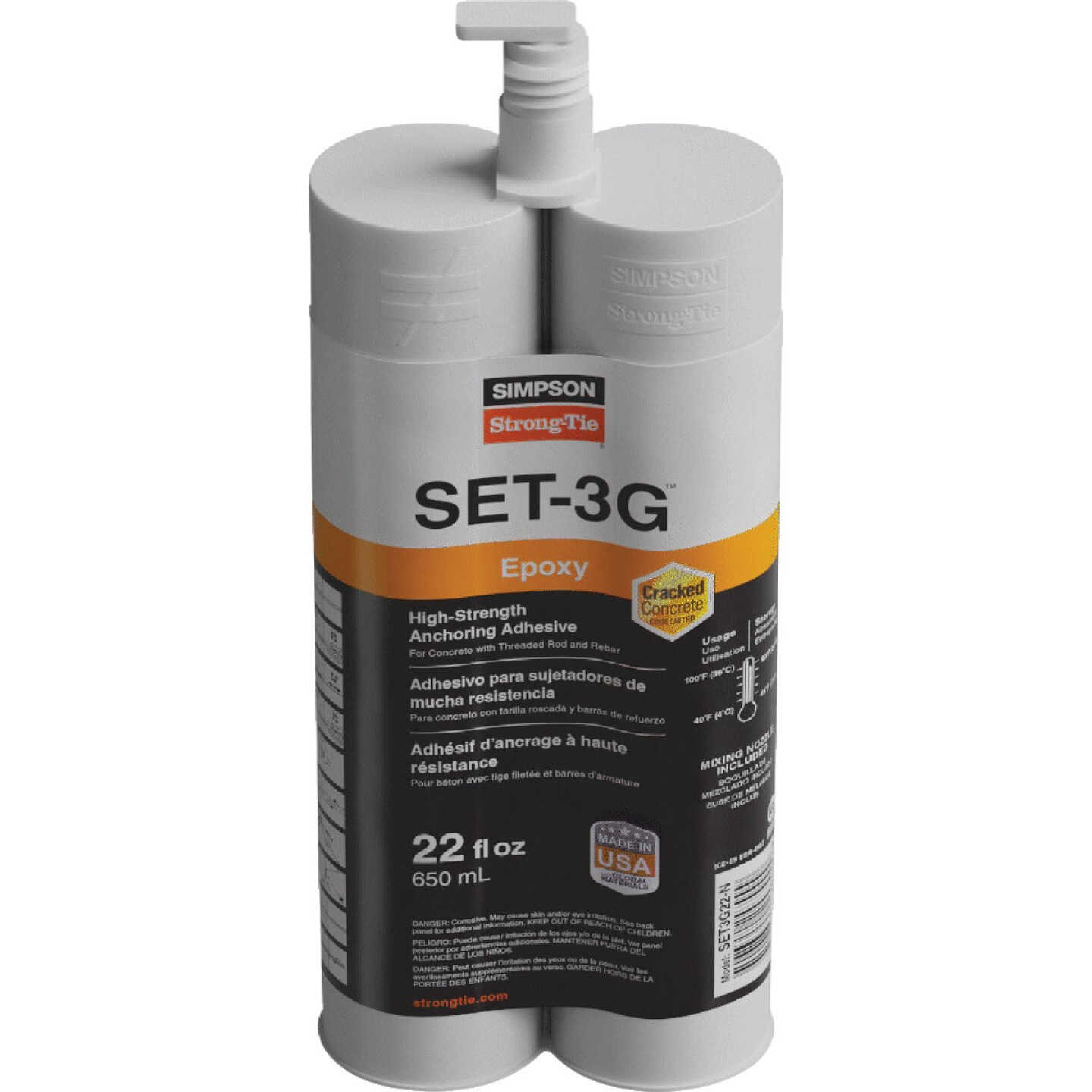 Simpson Strong-Tie 22 Oz. High-Strength Epoxy Adhesive with Nozzle & Extension Image 8