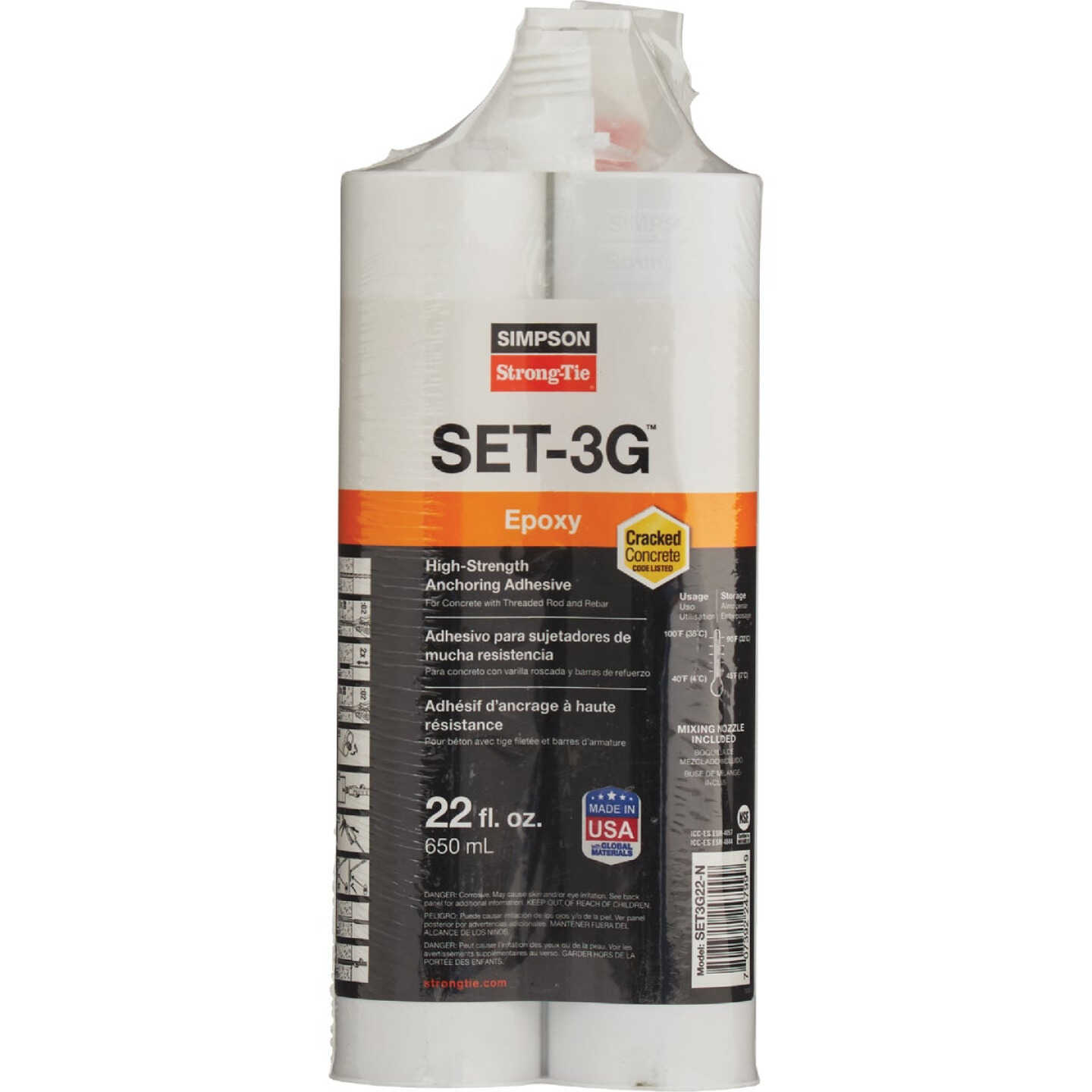 Simpson Strong-Tie 22 Oz. High-Strength Epoxy Adhesive with Nozzle & Extension Image 5