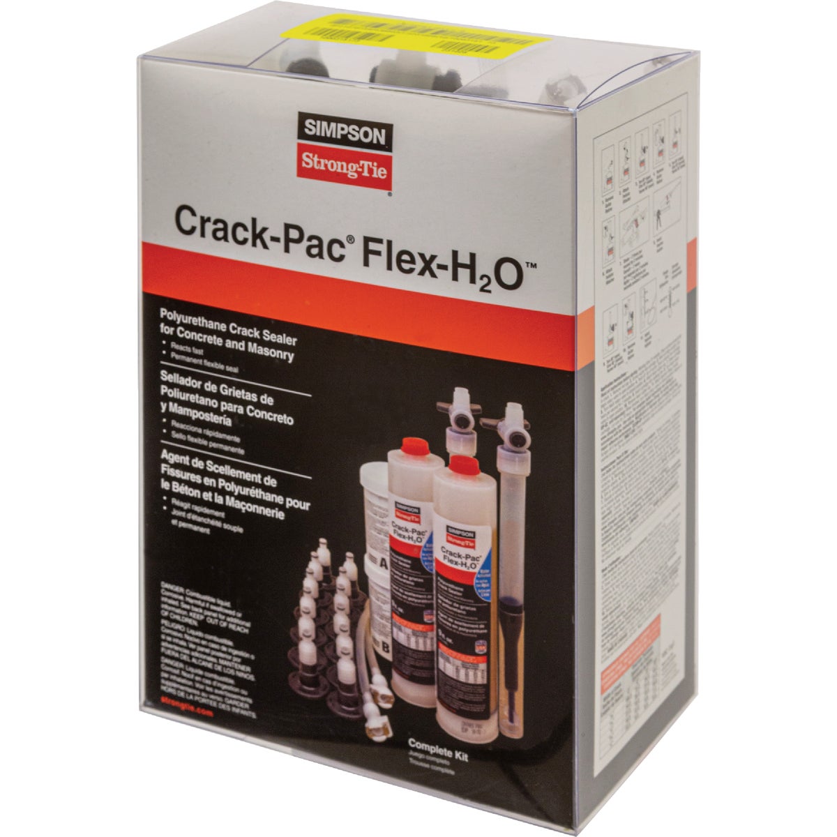 Simpson Strong-Tie 9 Oz. Crack-Pac Flex-H2O Polyurethane Concrete Sealant Kit Image 2