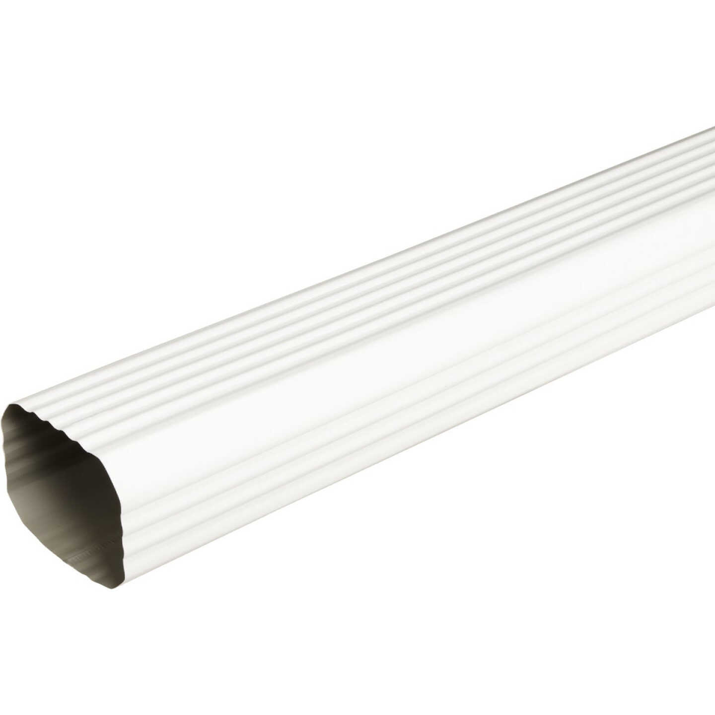 Spectra Metals 2 In. x 3 In. White Aluminum Downspout Image 1