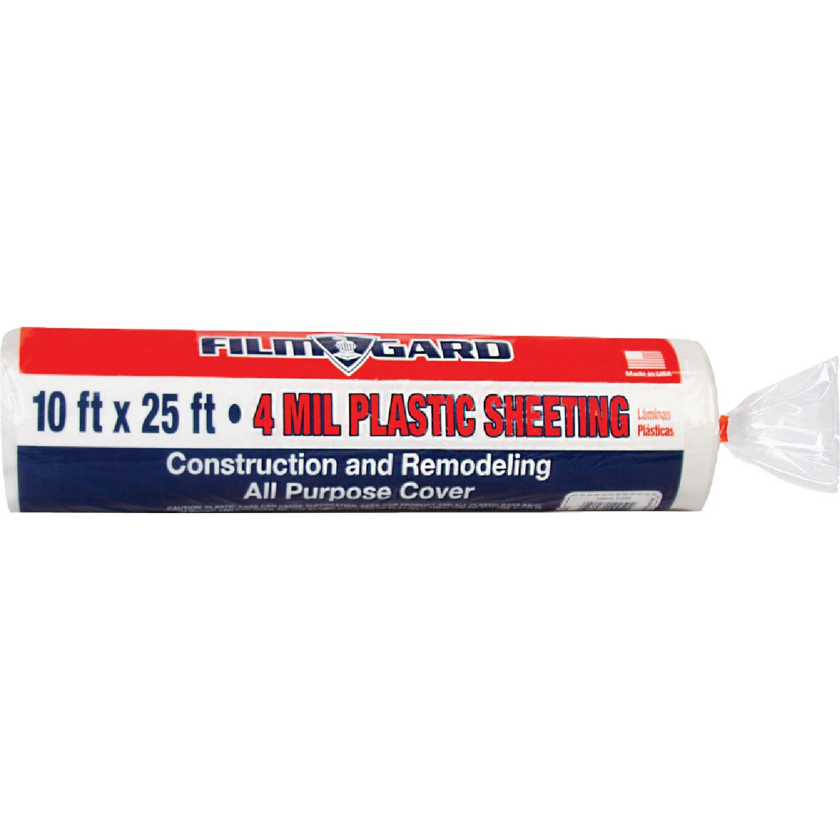 Film-Gard 10 Ft. x 25 Ft. Clear 4 Mil Poly Film Sheeting