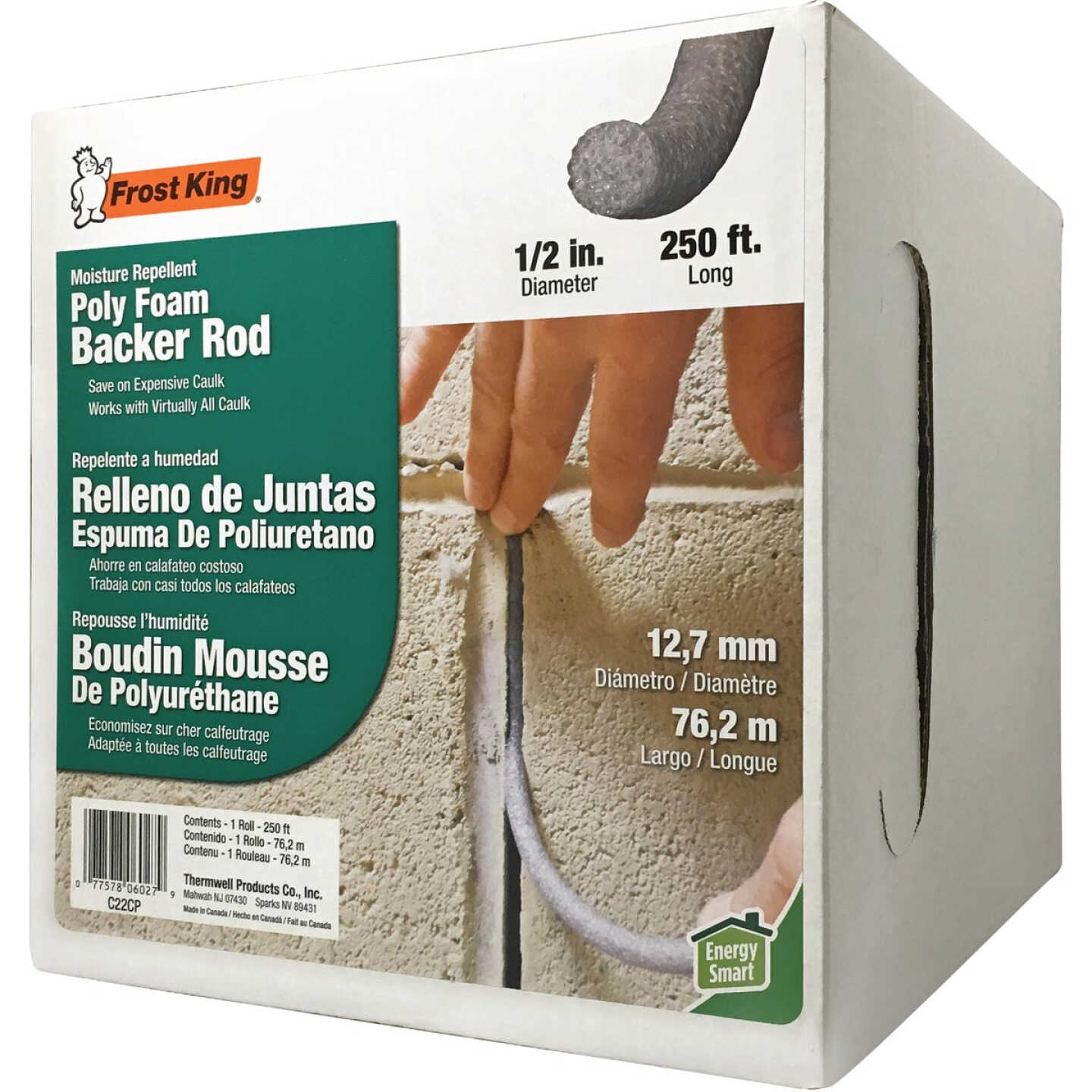 Frost King 1/2 In. x 250 Ft. Poly Foam Backer Rod Image 1
