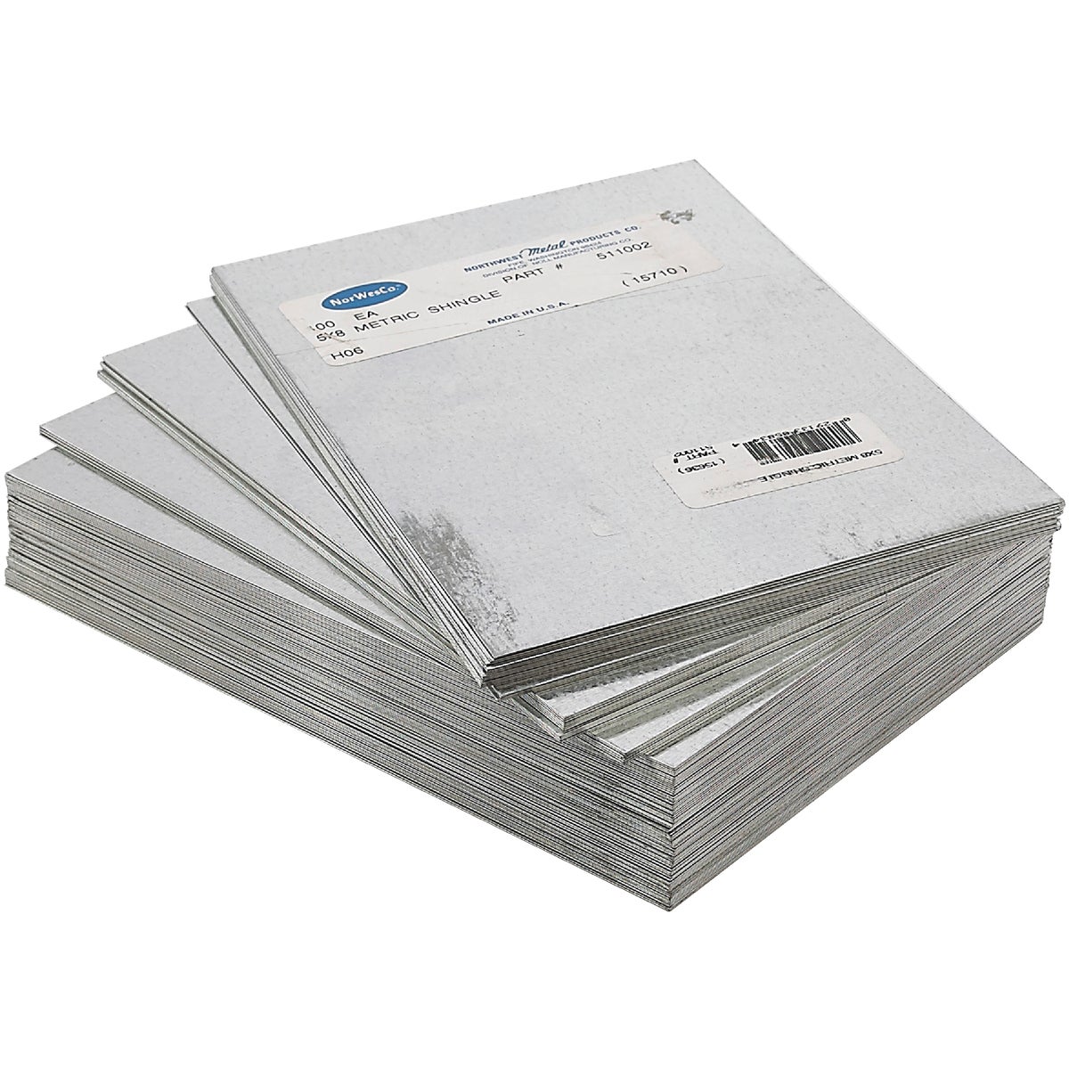 NorWesco 5 In. x 8 In. Mill Galvanized Step Flashing Shingle Image 2