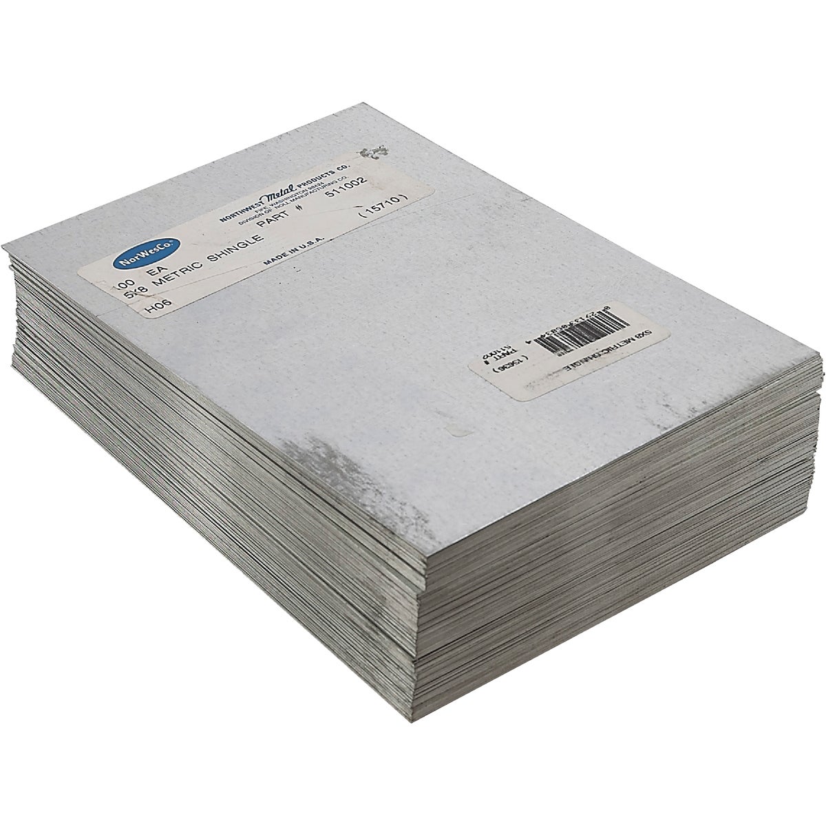 NorWesco 5 In. x 8 In. Mill Galvanized Step Flashing Shingle Image 3