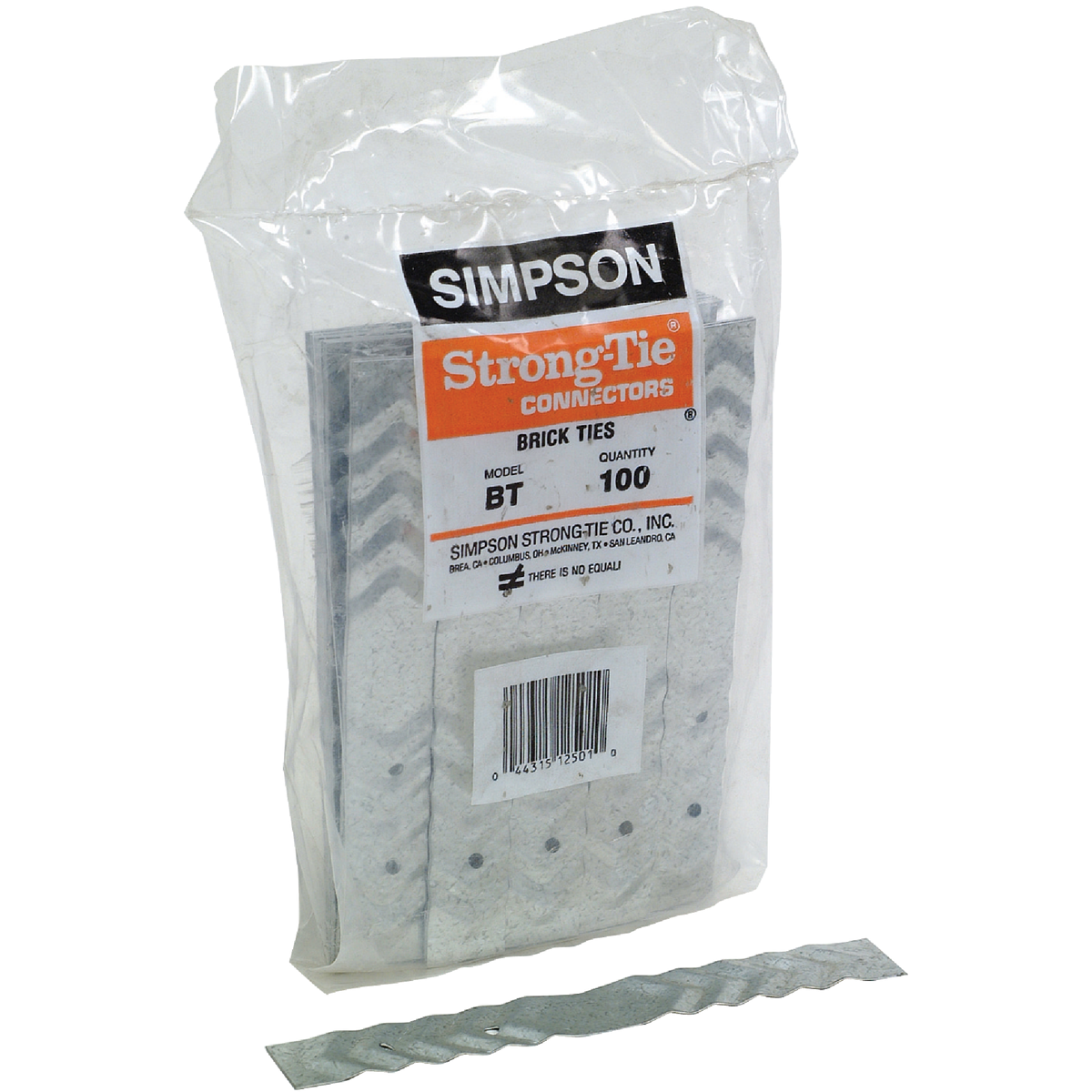 Simpson Strong-Tie 6-11/16 In. x 7/8 In. 22 ga Galvanized Steel Brick Tie (100 Ct.) Image 1