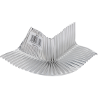 Amerimax Corner Flex 3-1/2 In. L. x 2 In. H. x 2 In. D. Mill Aluminum Flashing Image 1