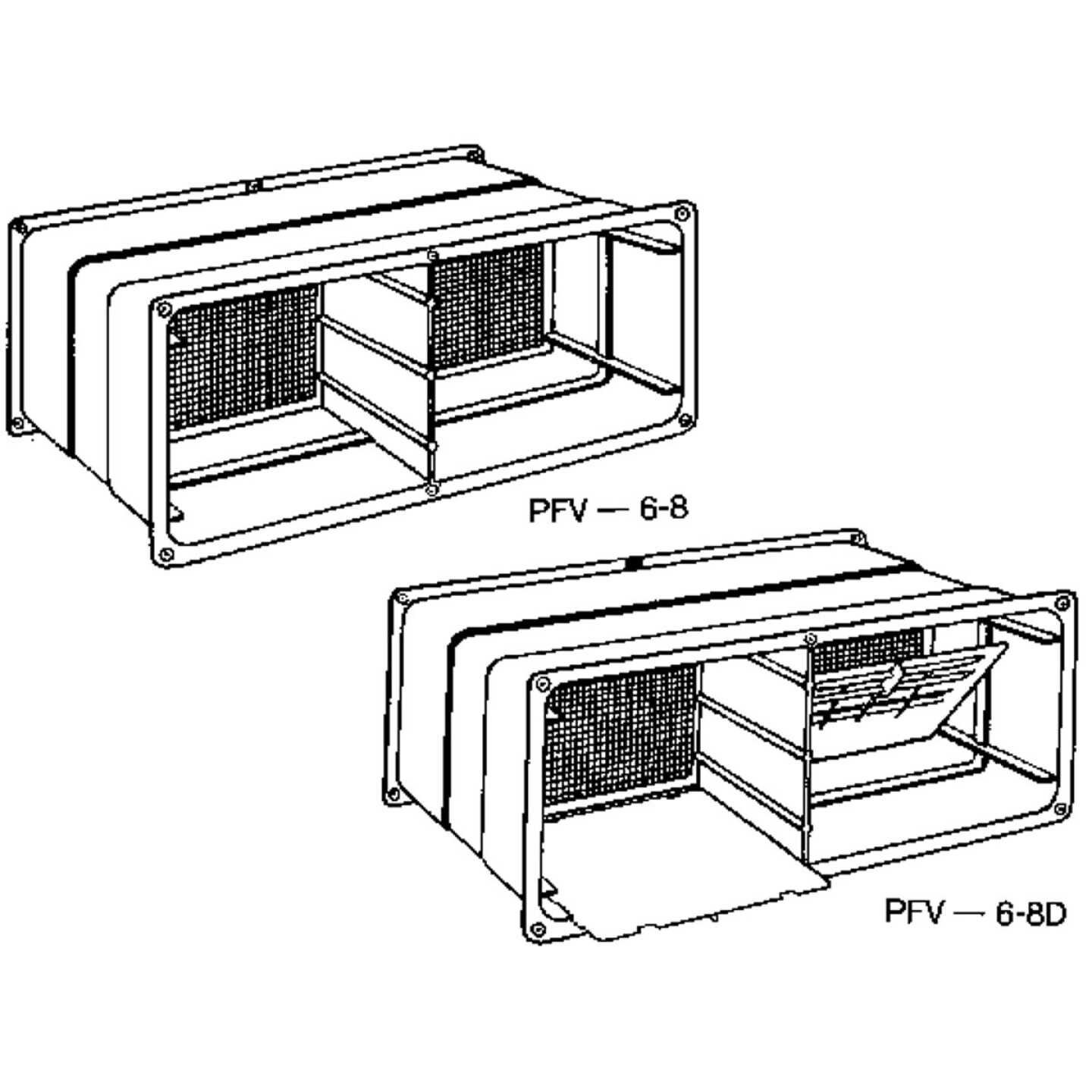 NorWesco 7-1/4 In. x 18-1/2 In. Adjustable Foundation Vent Image 1