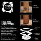 Turn-Post 4 In. x 4 In. Steel Post Connector (2-Pack) Image 5
