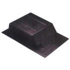 Airhawk 61 In. Black Plastic Slant Back Roof Vent Image 1