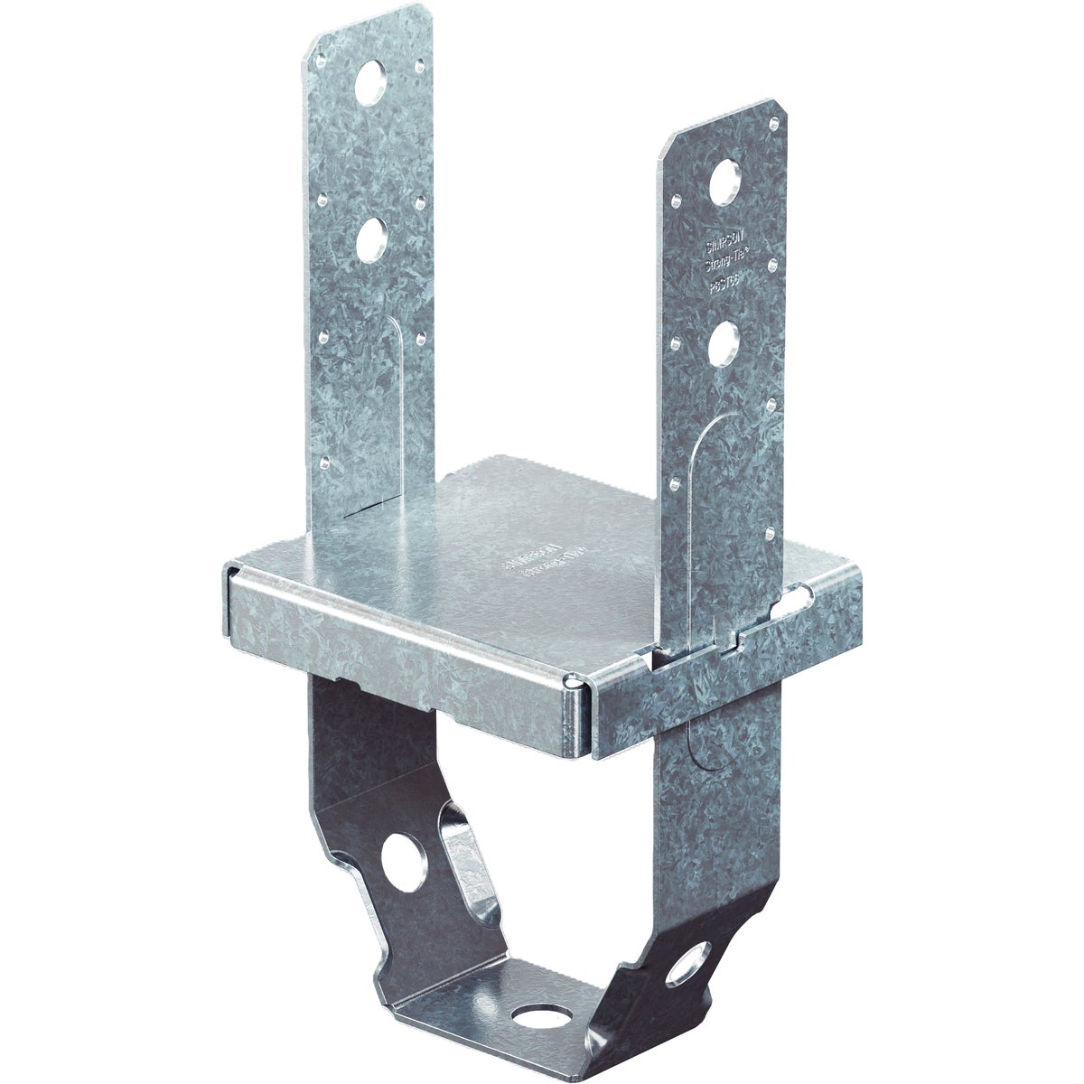 Simpson Strong-Tie ZMAX 4 In. x 4 In. 12 ga Galvanized Standoff Post Base