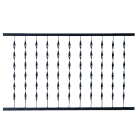 Gilpin Windsor Plus 32 In. H. x 6 Ft. L. Wrought Iron Railing Image 1