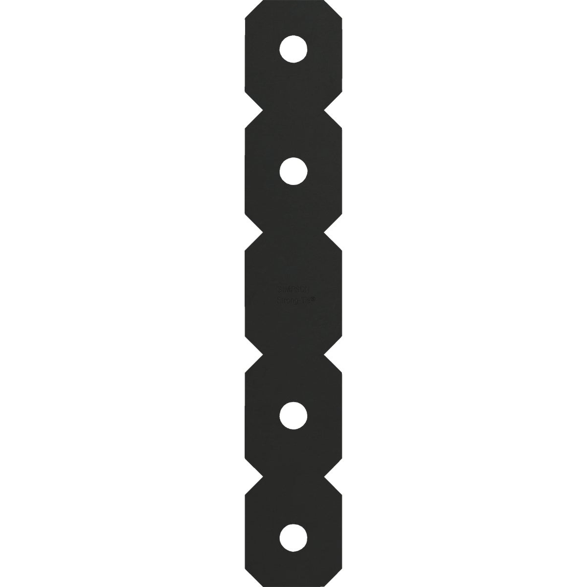 Simpson Strong-Tie 2 In. x 12 In. 12 ga Black Ornamental Strap