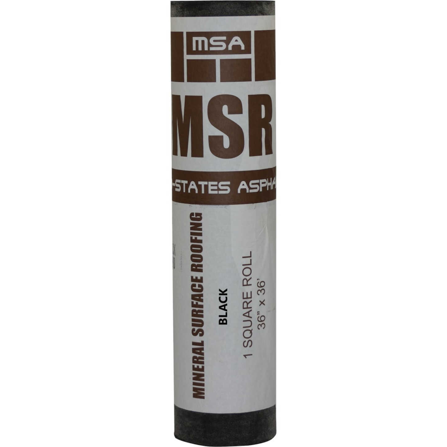 Mid States 36 In. x 36 Ft. Black Asphalic Coated Fiberglass Mat-2 Sides Asphalt Roofing Membrane Image 1