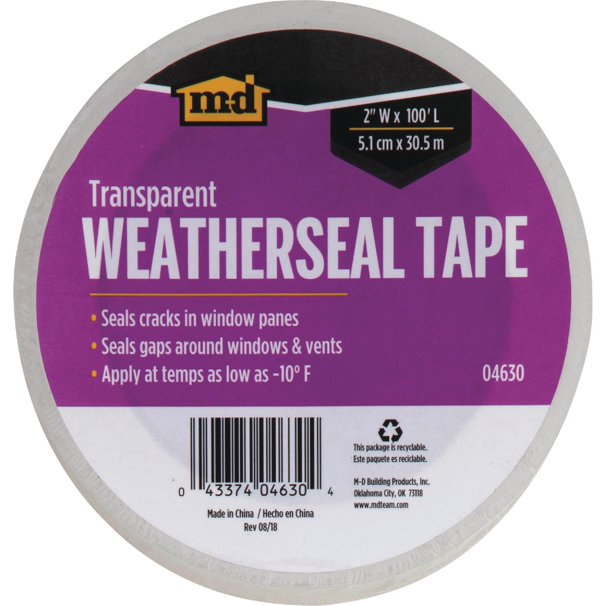 M-D Building Products 100 Ft. Transparent Weatherseal Tape for Windows & Vents Image 3