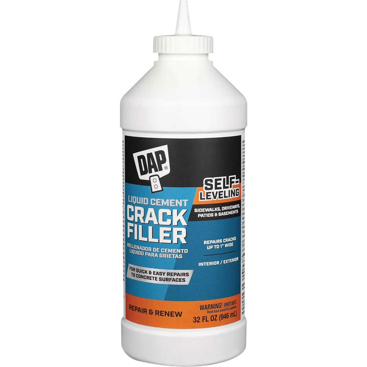 Dap Ready-to-Use 1 Qt. Gray Liquid Cement Crack Filler Image 1