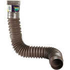 Spectra Metals Ground Spout 22 In. to 48 In. Brown K-Style Polypropylene Downspout Extender Image 1