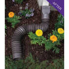 Spectra Metals Ground Spout 22 In. to 48 In. Brown K-Style Polypropylene Downspout Extender Image 2