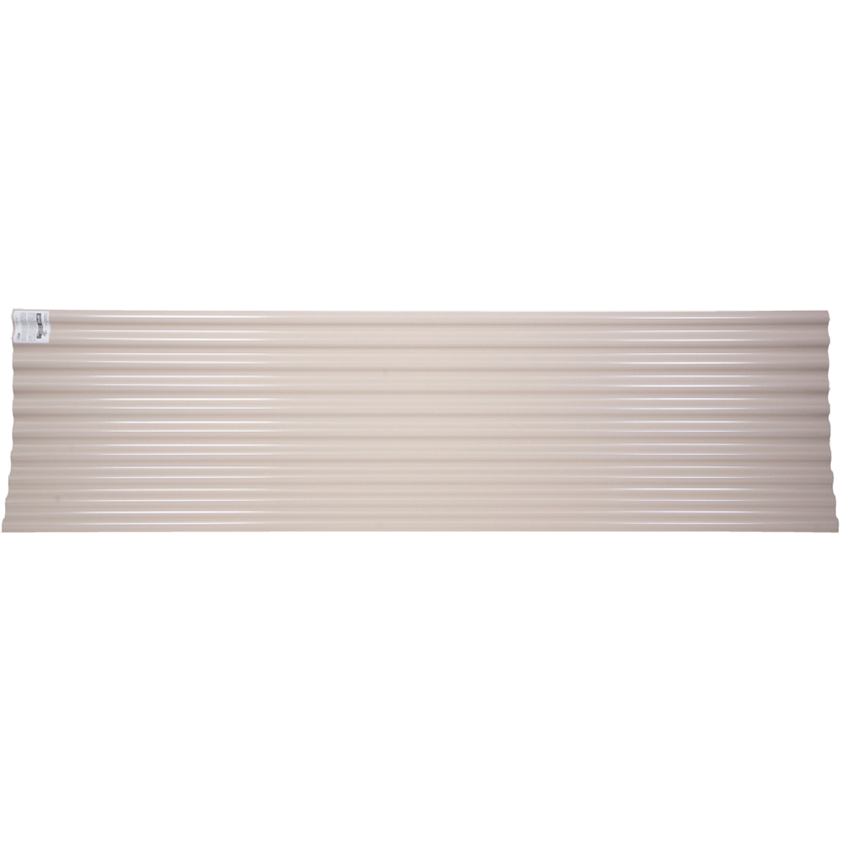 Tuftex Seacoaster 26 In. x 12 Ft. Opaque Tan Round Wave  Vinyl Corrugated Panels