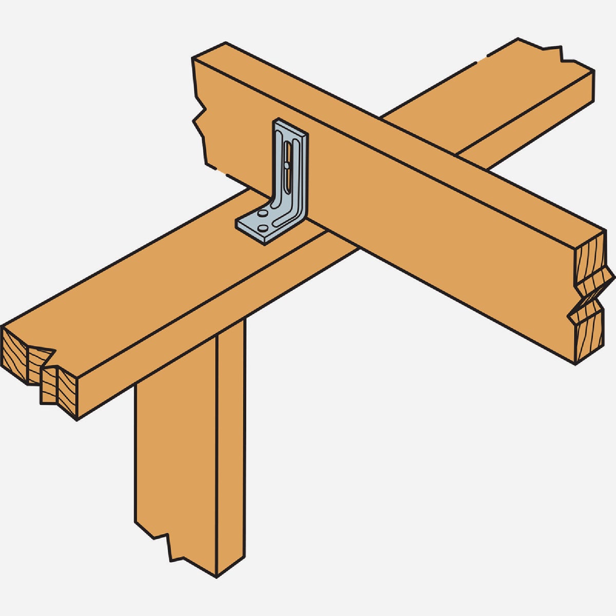 Simpson Strong-Tie 1-1/4 In. x 1-3/4 In. 18 ga Galvanized Steel Roof Truss Clip Image 2