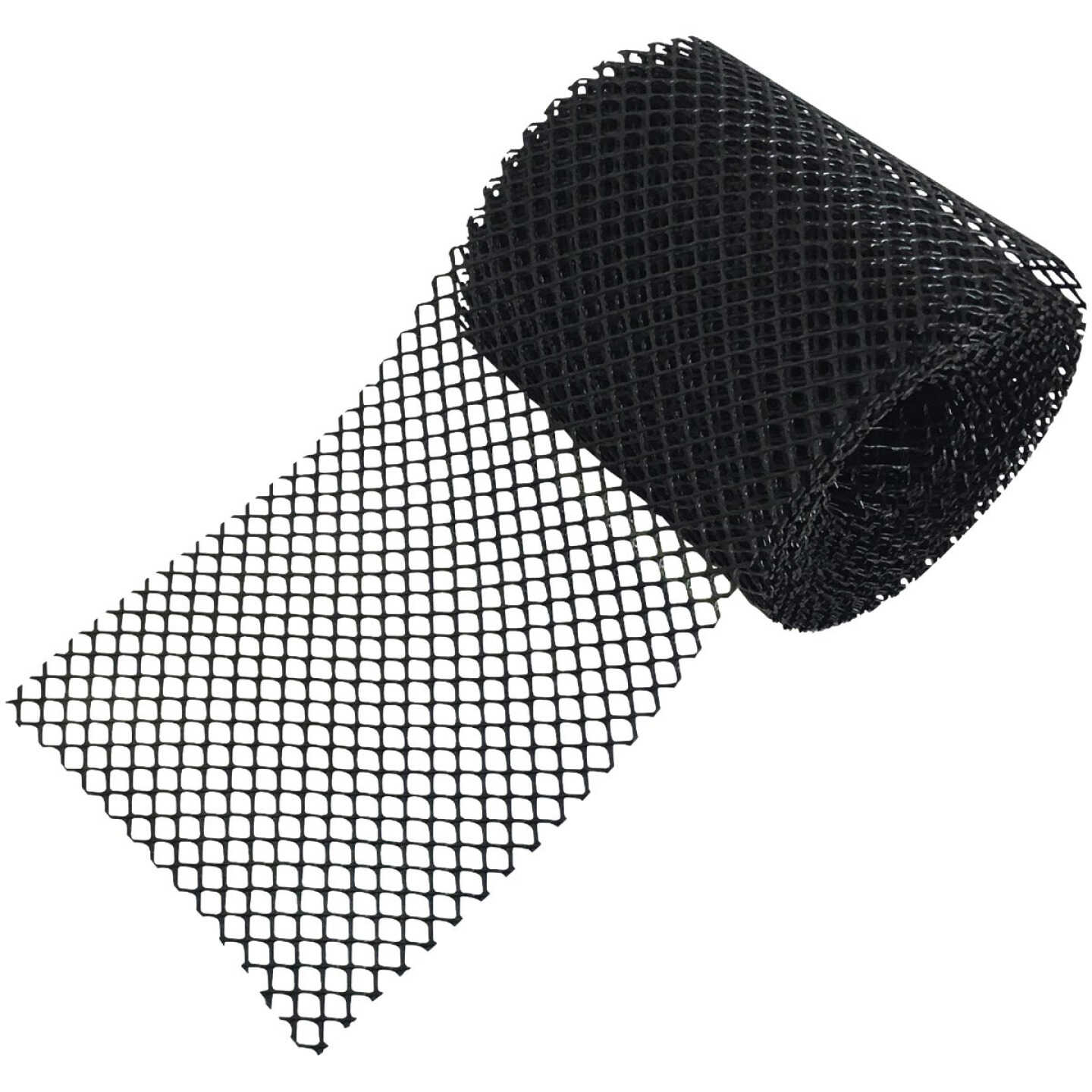 Frost King 6 In. x 20 Ft. Black Plastic Gutter Guard Image 1