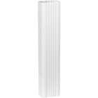 Spectra Metals 3 In. x 4 In. x 15 In. K-Style White Aluminum Downspout Extension Image 1