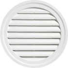 Ply Gem 22" Round White Gable Attic Vent Image 1