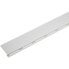 Amerimax 6-1/2 In. x 4 Ft. White PVC Gutter Cover Image 1