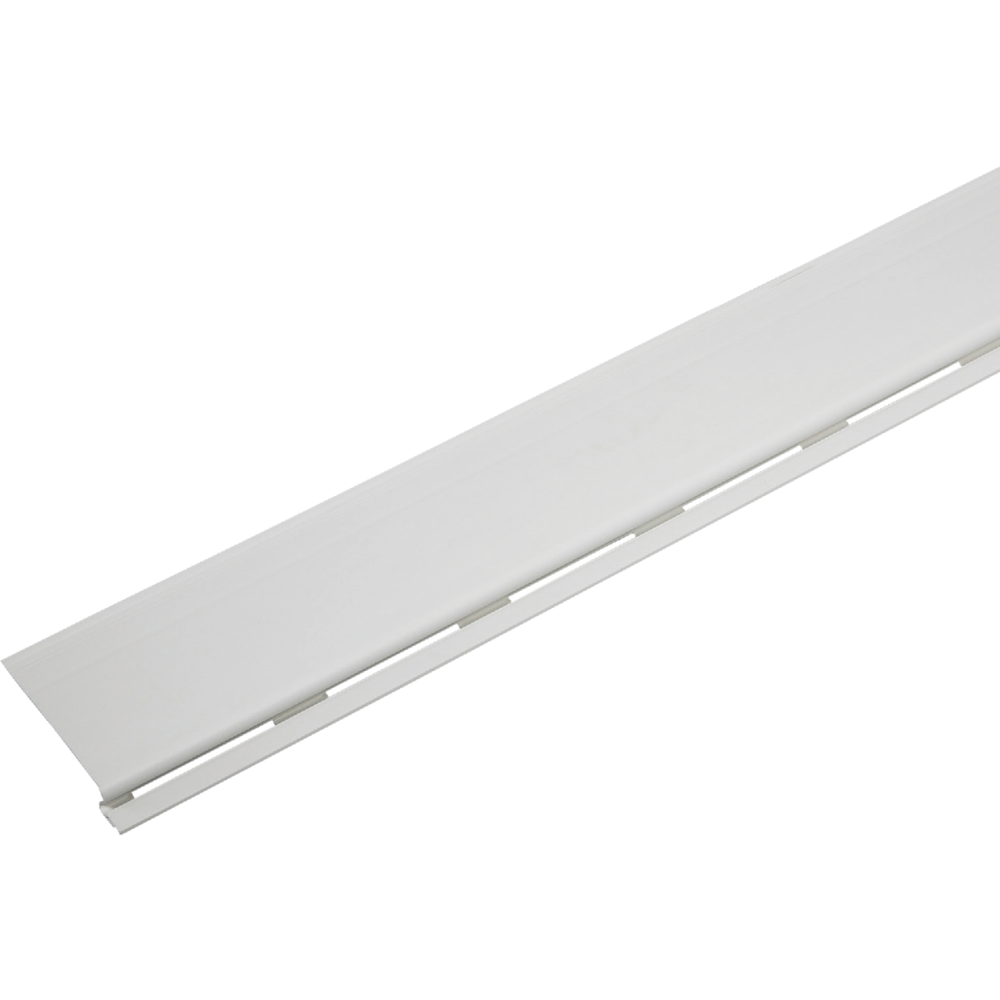 Amerimax 6-1/2 In. x 4 Ft. White PVC Gutter Cover Image 1