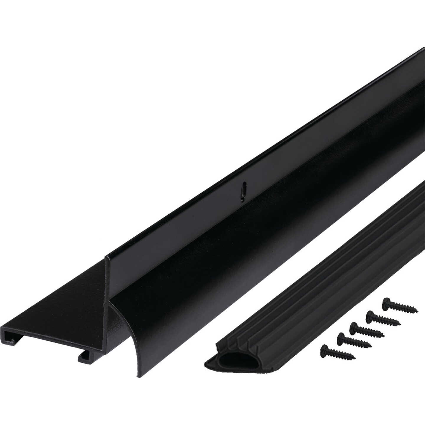 M-D Building Products 1.75 In. W. x 1.625 In. H. x 36 In. L. Aluminum Black Door Bottom Image 6