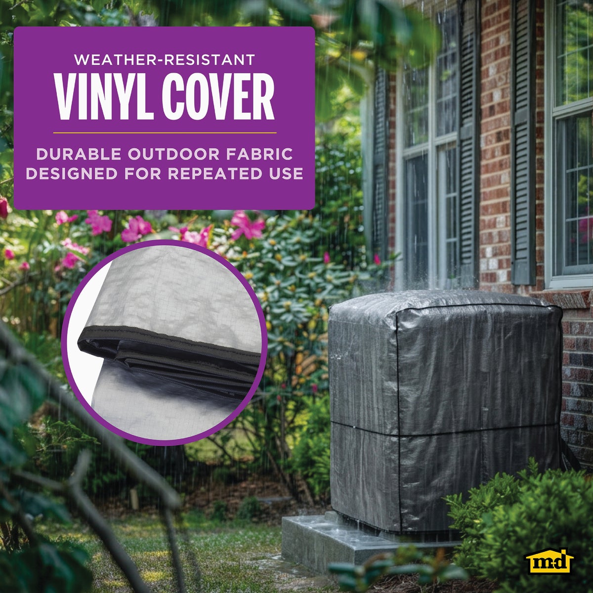 M-D Building Products Silver Air Conditioning Cover for Central Square Units Image 11
