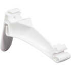 Amerimax 5 In. Traditional K-Style White Vinyl Hidden Gutter Hanger Image 1