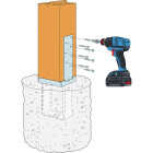 Simpson Strong-Tie ZMAX 4 In. x 4 In. 12 ga Standoff Column Base Image 2