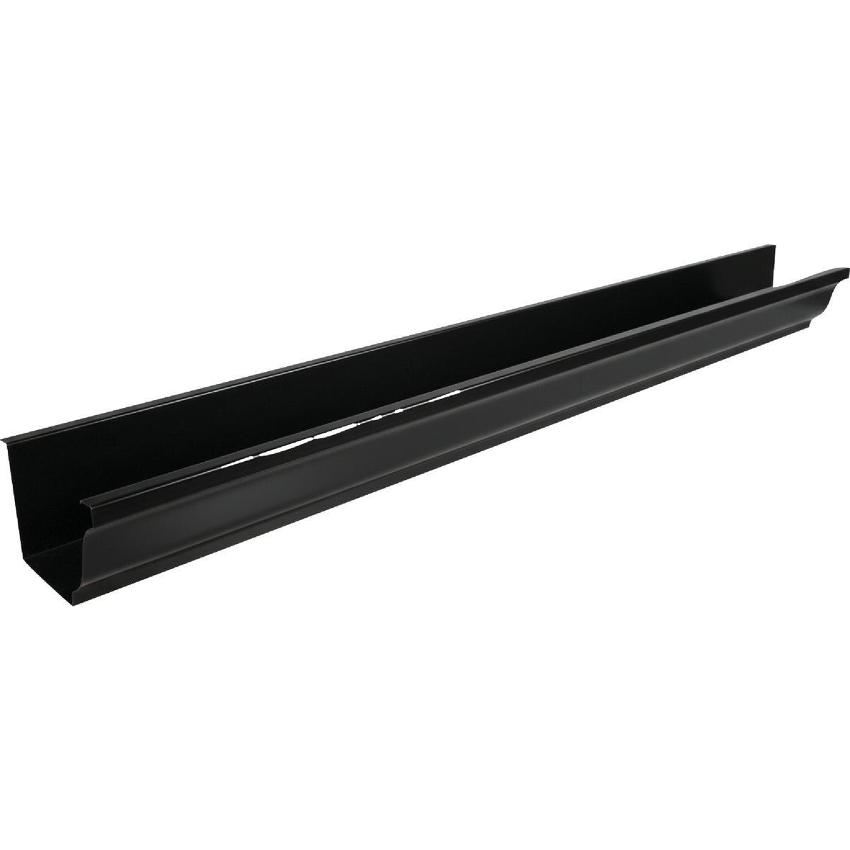 Spectra Metals 5 In. x 10 Ft. K-Style Black 0.019 Aluminum Gutter