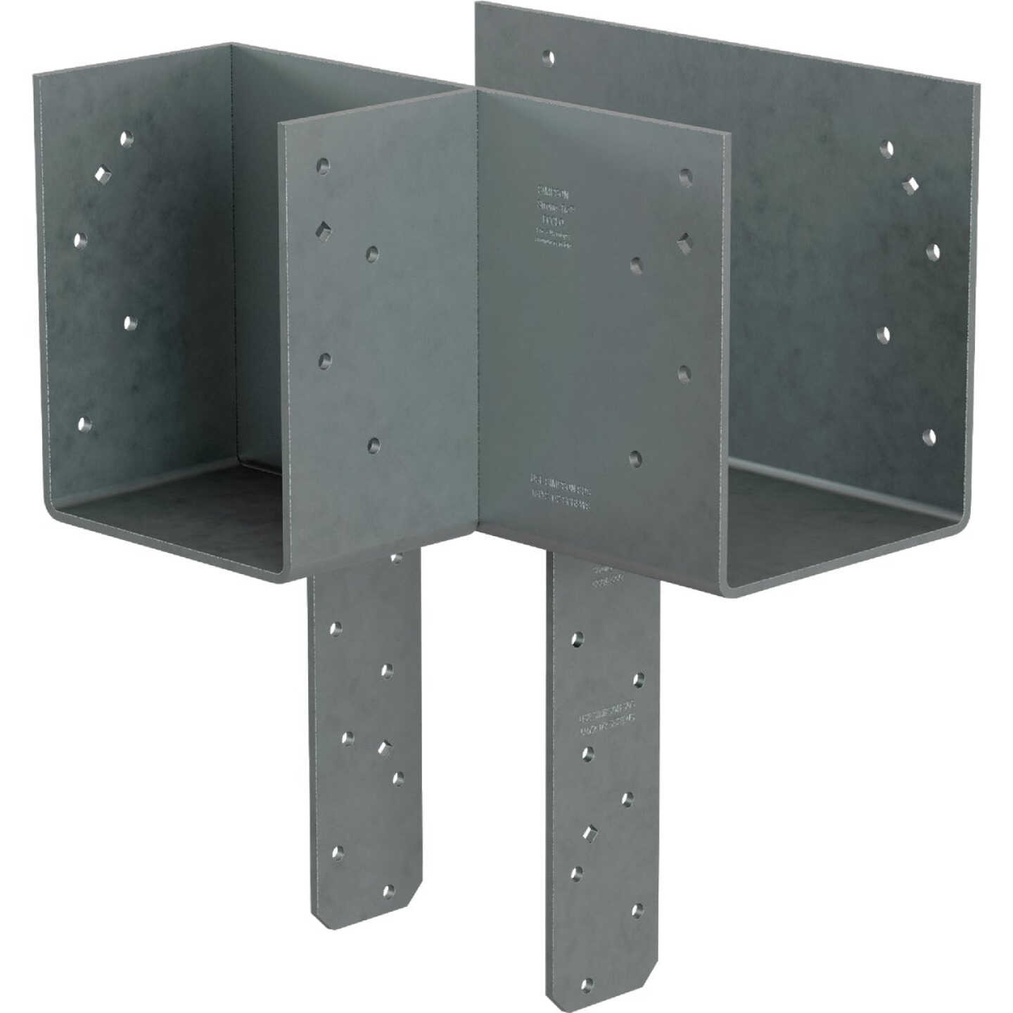 Simpson Strong-Tie ECCLLQ L-Shape End Column Cap for 6x Beam, 6x Post with Strong-Drive SDS Screws, Skewed Left Image 1