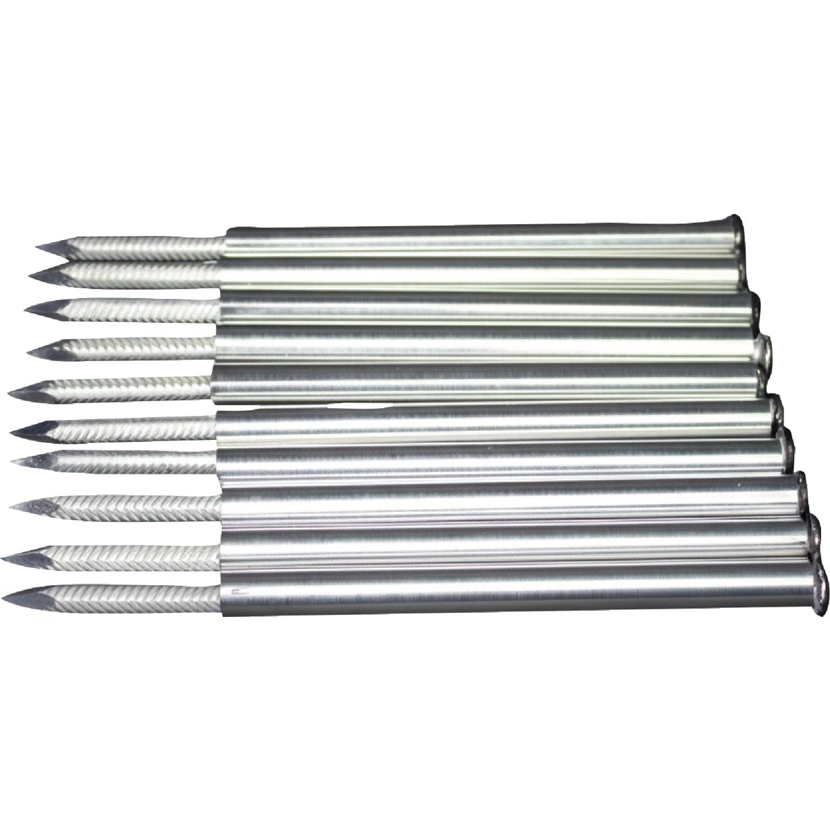 Spectra Metals 7 In. Aluminum Black Gutter Spike And Ferrule (10-Pack) Image 2